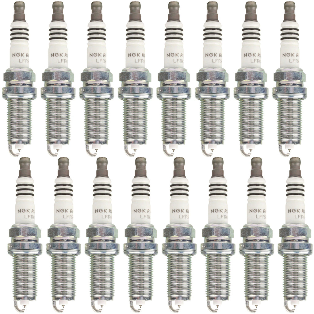 Set of 16 NGK 93420 Ruthenium HX Spark Plugs for Dodge Jeep MB V8 (0.032")
