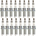 Set of 16 NGK 93420 Ruthenium HX Spark Plugs for Dodge Jeep MB V8 (0.032")