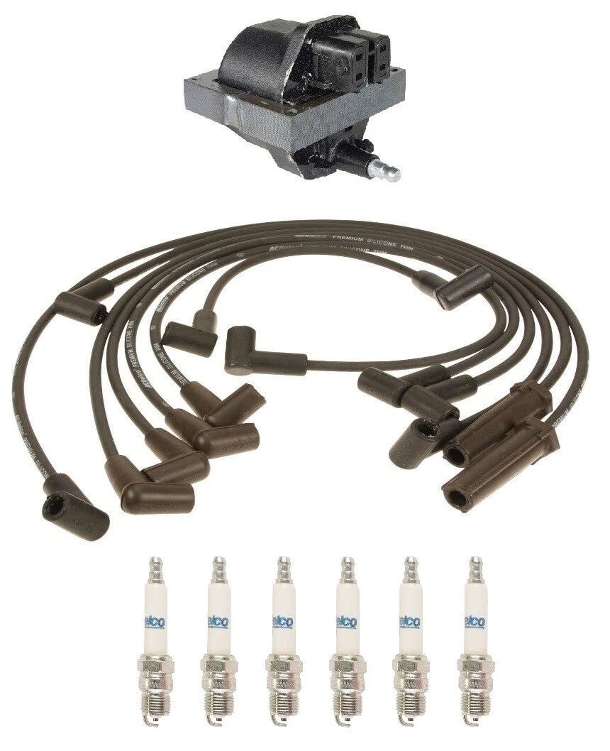 Ignition Wires & Spark Plugs Kit for GMC Sonoma, Bravada, Blazer (V6)