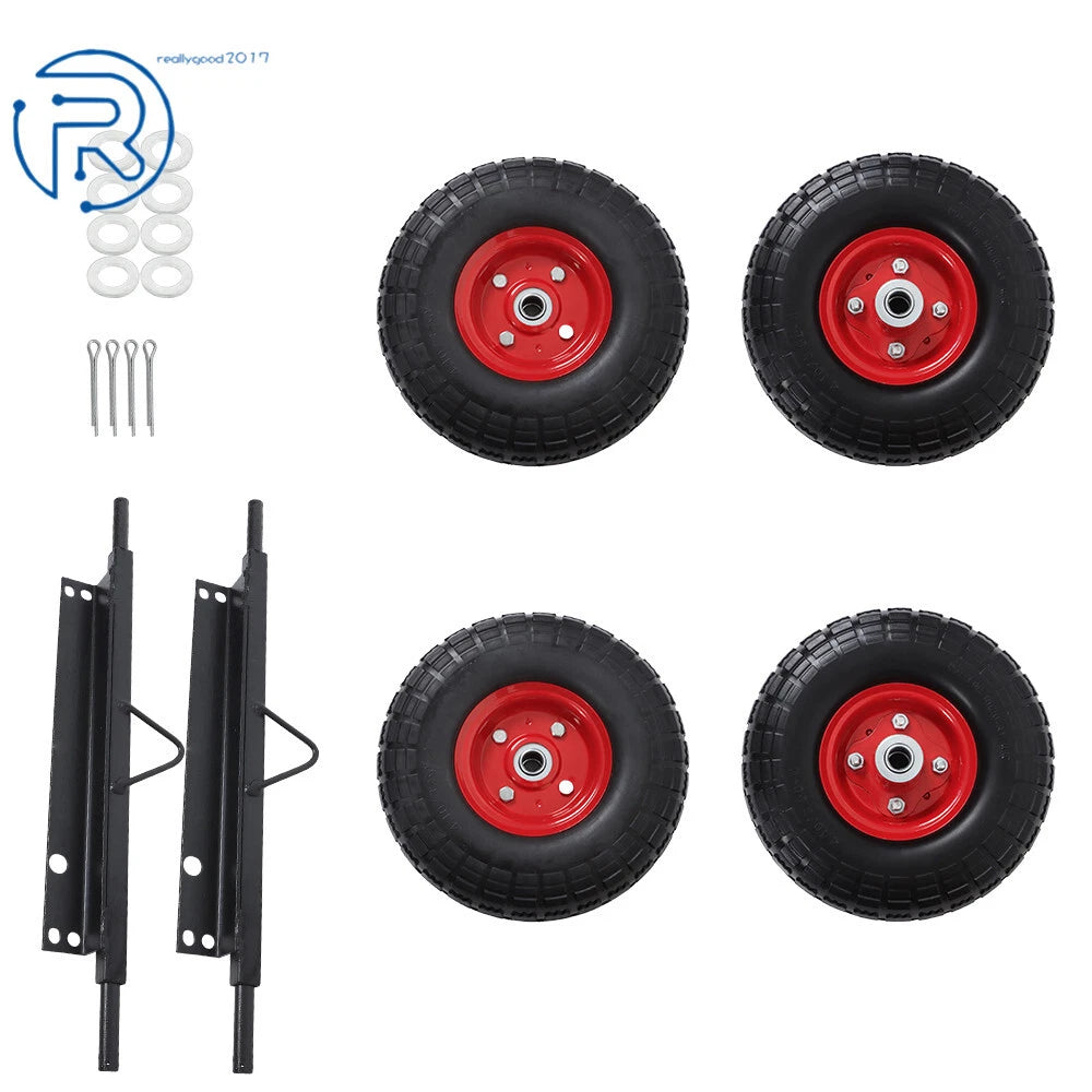 Wheel Kit for Honda EU3000is Generator (All Terrain, Solid, Never Flat)