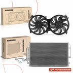 A/C Condenser and Dual Cooling Fan Kit for Nissan Altima Maxima 