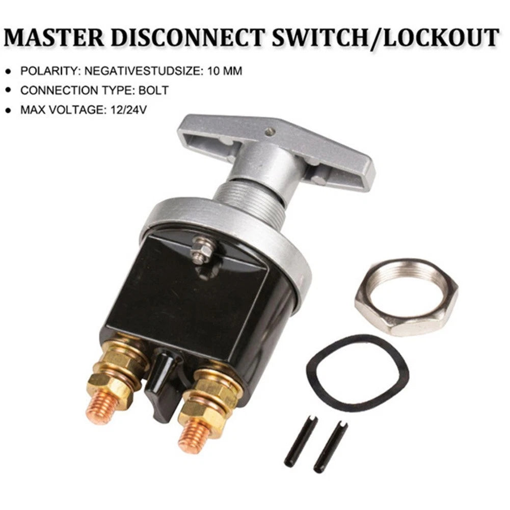 12V 500A DC Battery Isolator Switch for RV Boat Truck Muscle Car