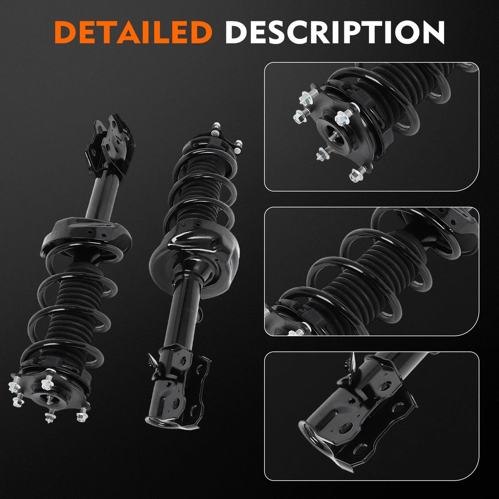 Front Rear Struts with Coil Spring Assembly Sway Bars Kit for Honda CR-V (2012-2014)