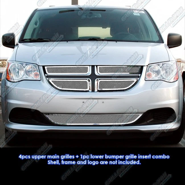 Stainless Steel Mesh Grille Insert for Dodge Grand Caravan (2011–2013)