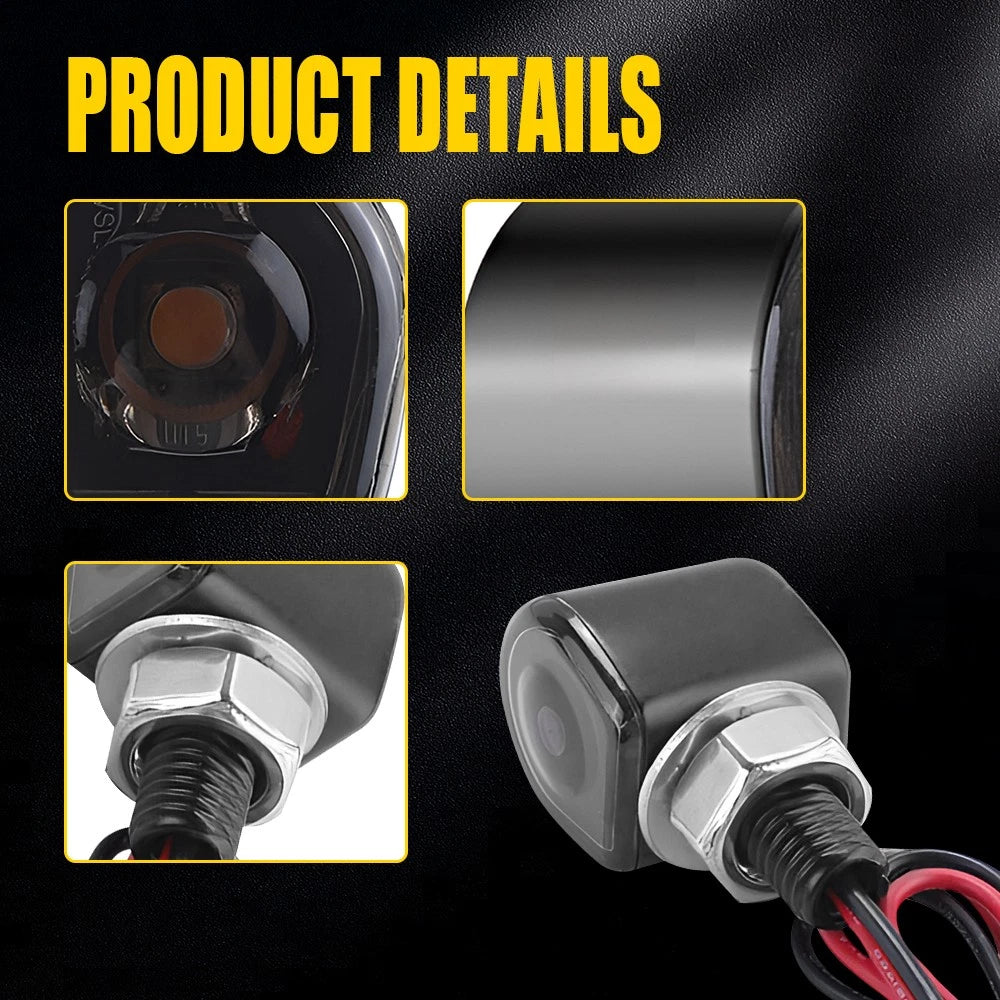 2X LED Turn Signals for Universal Motorcycle (Year Range Not Specified)