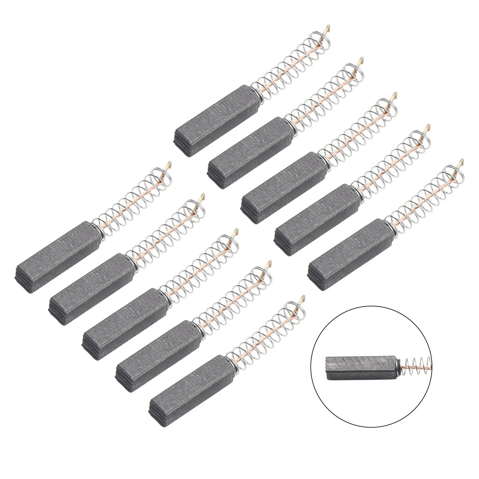 Set of 10 Heavy Duty Carbon Motor Brushes 20mm x 5mm for
