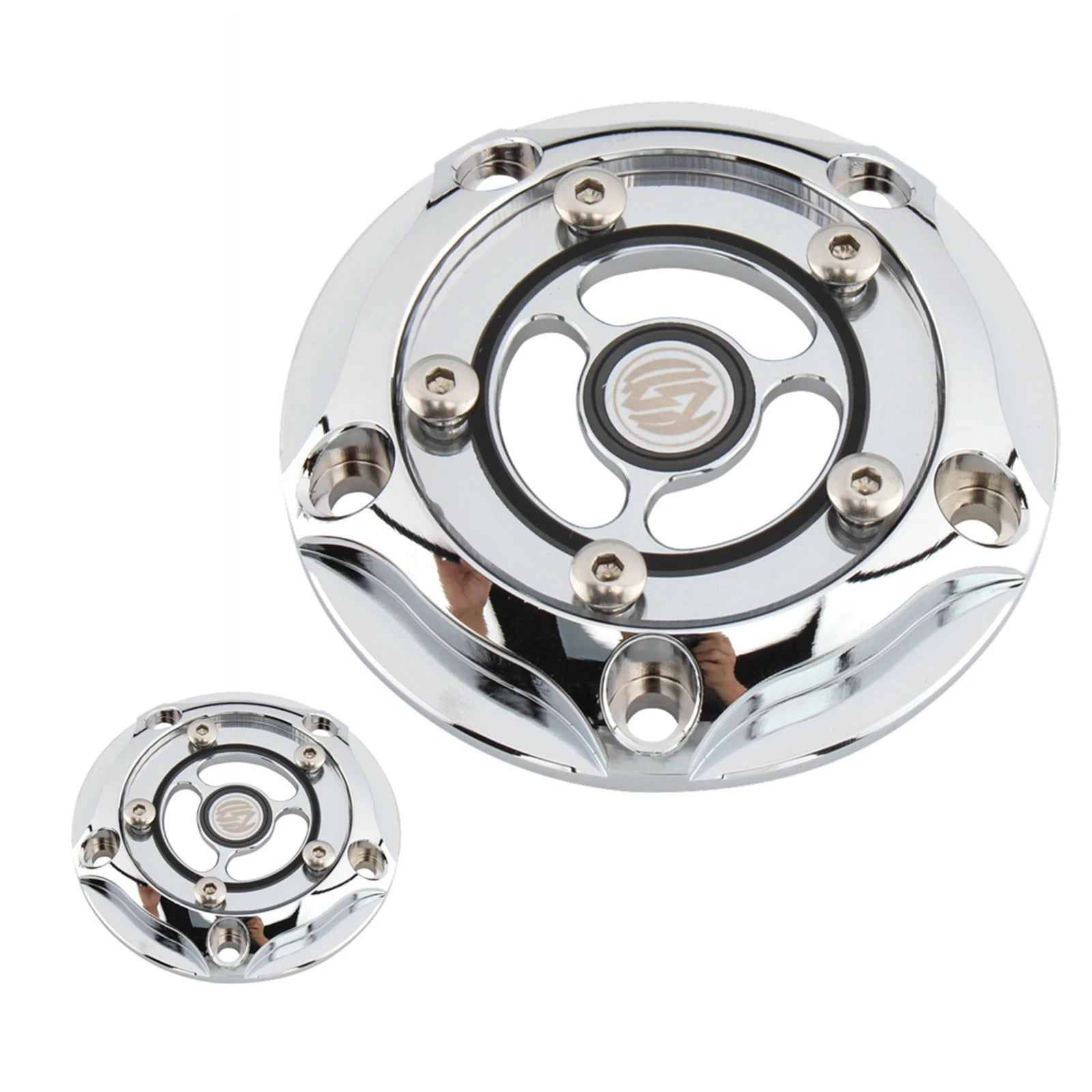 Chrome Alternator Stator Cover for Harley Road King Glide (1584)