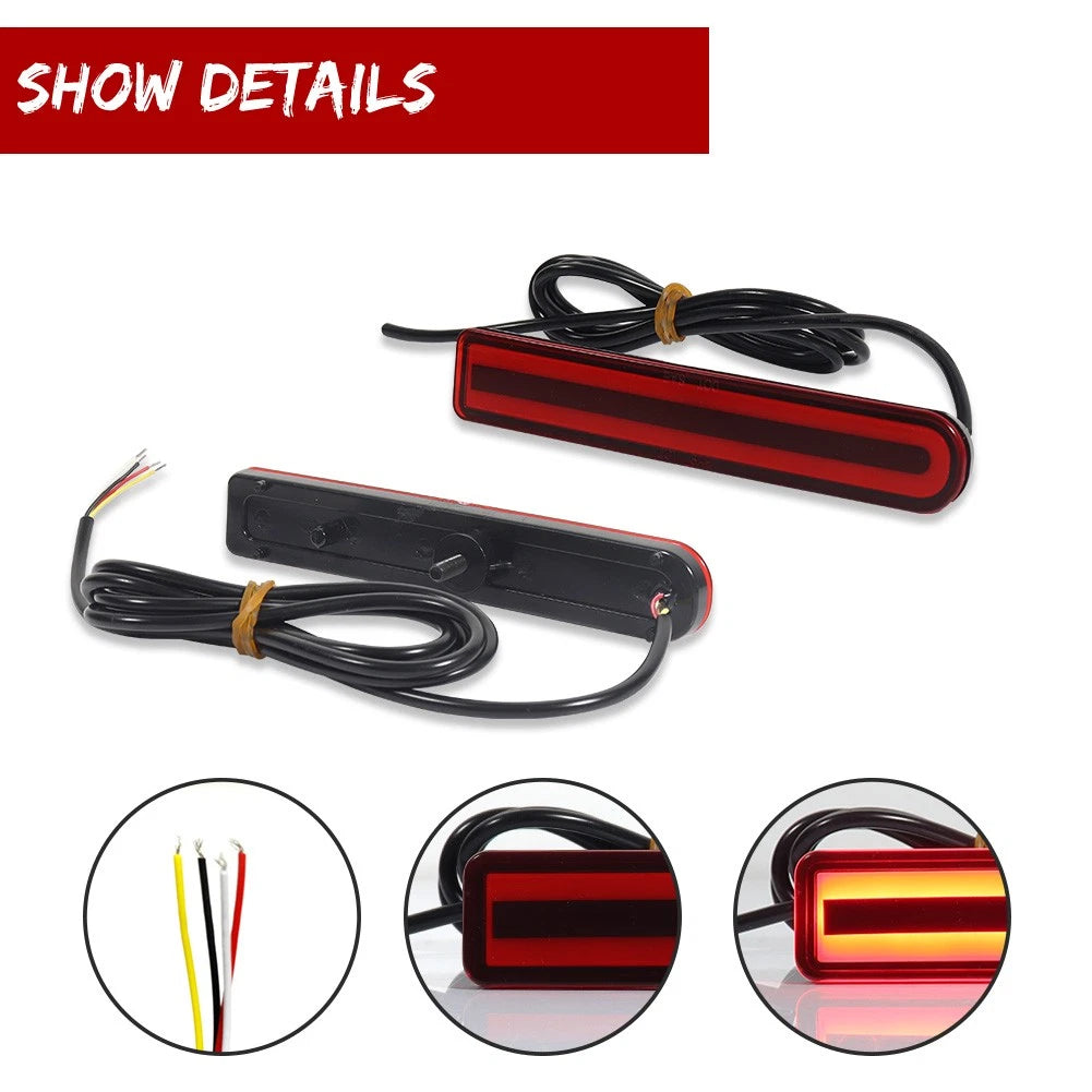 Full LED Lower Bumper Reflector Lights for Toyota FJ Cruiser (2007–2014)