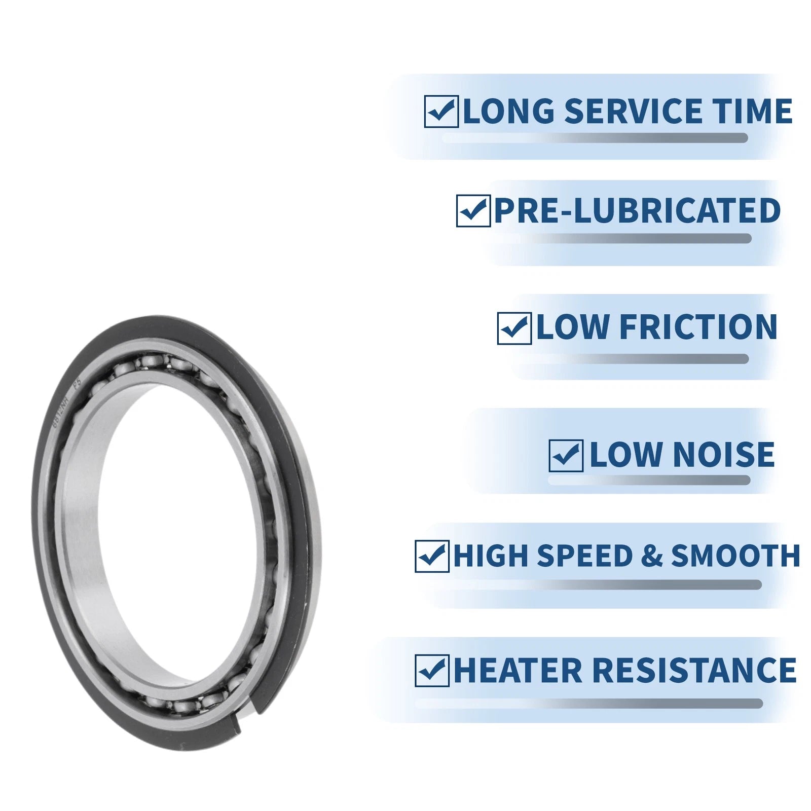 Deep Groove Ball Bearing 6812NR for Scooter Skateboard (60x78x10mm)