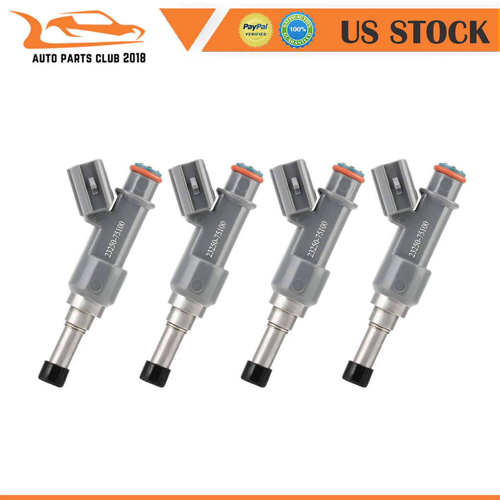 Set of 4 Fuel Injectors for Toyota Tacoma 2.7L (2005–2015) & 4Runner 2.7L (2010)