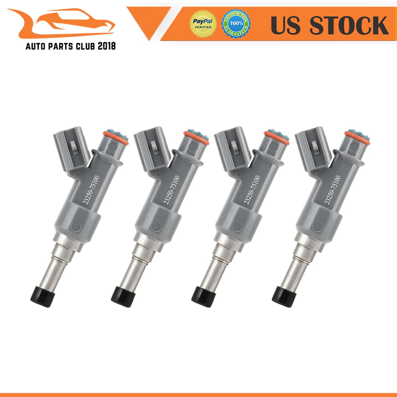 Set of 4 Fuel Injectors for Toyota Tacoma 2.7L (2005–2015) & 4Runner 2.7L (2010)