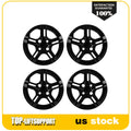 Set of 4 Wheel Hub Caps for R13 Tire & Steel Rim Black