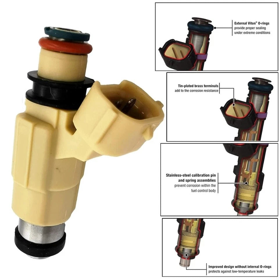 Fuel Injector 69J-13761-00-00 for Yamaha F200 F225 (2002–2012)