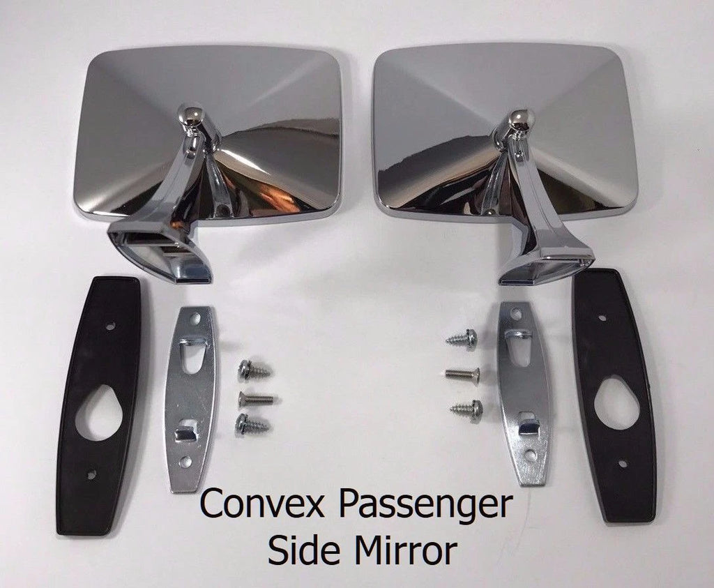 Rear View Mirror Pair Driver Convex Passenger Side for Chevy Truck (1973–1987)