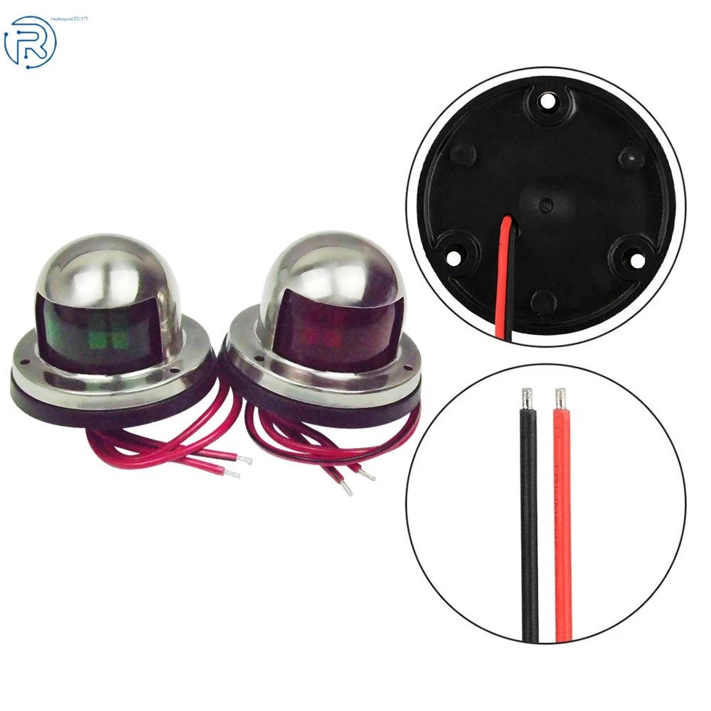 LED Bow Navigation Lights for Marine Boat Pontoon (12V)