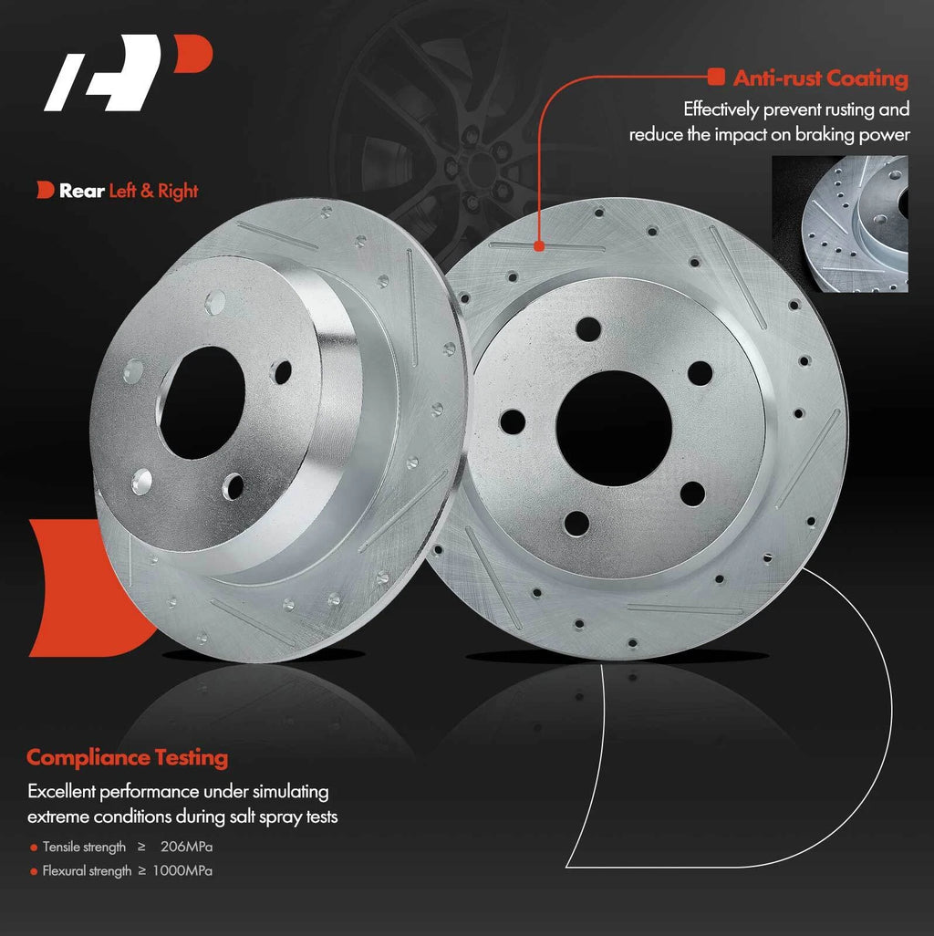 Drilled Brake Rotors for Jeep Grand Cherokee (1999–2004)
