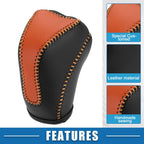 Gear Shifting Knob Cover Trim for Subaru Crosstrek (2018–2023) Black Orange