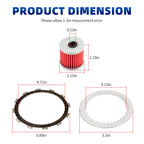 Clutch Friction Plates Gasket Kit for Kawasaki Lakota 300 KEF300 (2001–2003)