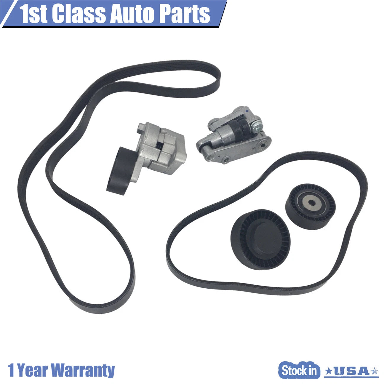 Serpentine Belt Tensioner & Idler Pulley Kit for BMW Z4 (2003–2008)