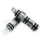 Chrome Foot Rest Pegs for Harley (32mm Male Mount)