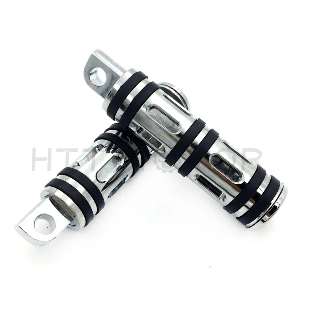 Chrome Foot Rest Pegs for Harley (32mm Male Mount)