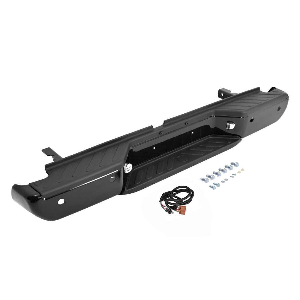 Rear Steel Bumper Assembly with Park Holes for Nissan Frontier (2013–2021)