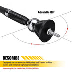 16" Swivel Car Base Radio Antenna for Universal Vehicles (AM/FM)