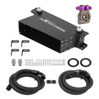10 Row Aluminum Transmission Oil Cooler 10AN with Thermostat for Universal