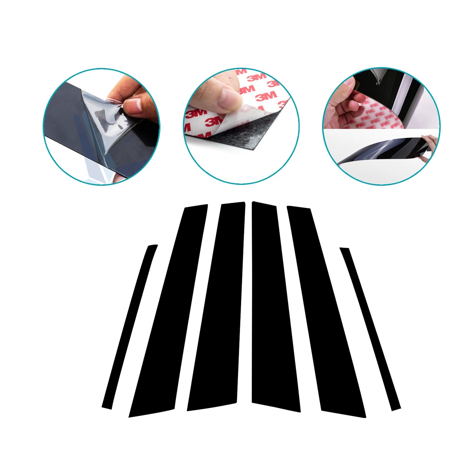 Door Window Pillar Post Cover Trims for Honda Accord Sedan 2008-2012
