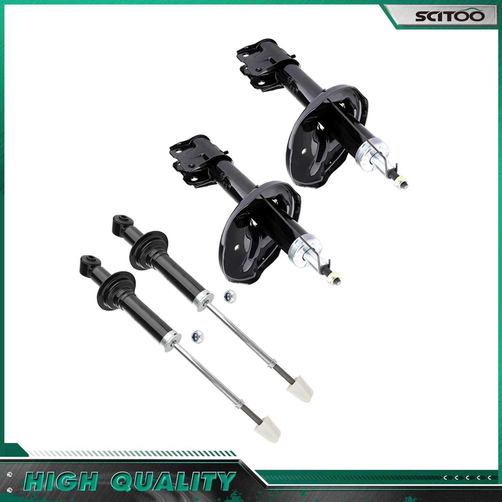 Front Rear Shocks Struts for Mitsubishi Outlander (2003–2004)