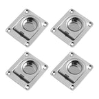 Set of 4 Stainless Steel D Rings for Cargo in Boats and Trailers
