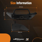 Front winch bumper with bull bar for Dodge Ram 1500 (1994–2002) Powder Coated