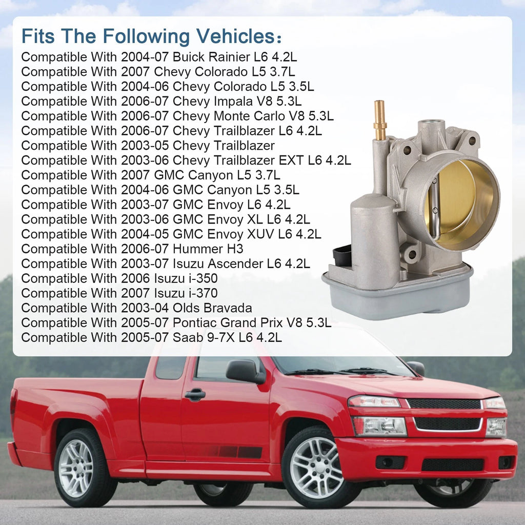 Throttle Body for Chevrolet Colorado GMC Canyon 2.8L (2004-2006)