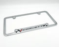 Notched Chrome License Plate Frame Replacement for Chevy C8 Corvette (2020–2024)