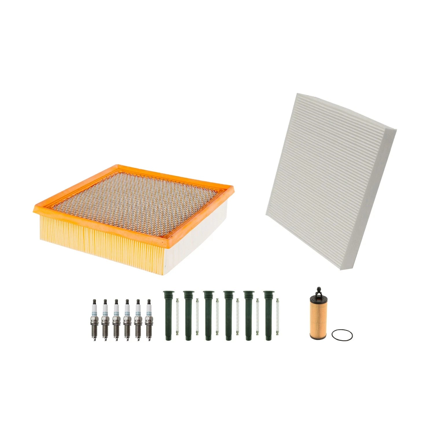 Denso Tune Up Kit & NGK 6 Spark Plug Boot for Durango Grand Cherokee (2011–2020)
