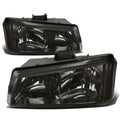 Smoked Clear Signal Headlight + Black Tinted 3D LED Tail Light for Silverado (2003–2007)