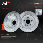 Rear Drilled Brake Rotors & Ceramic Pads for Toyota Camry (2007–2011)