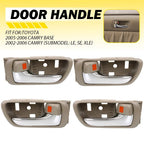 4X Interior Door Handle for Toyota Camry (2002–2006) Front+Rear LH RH Beige