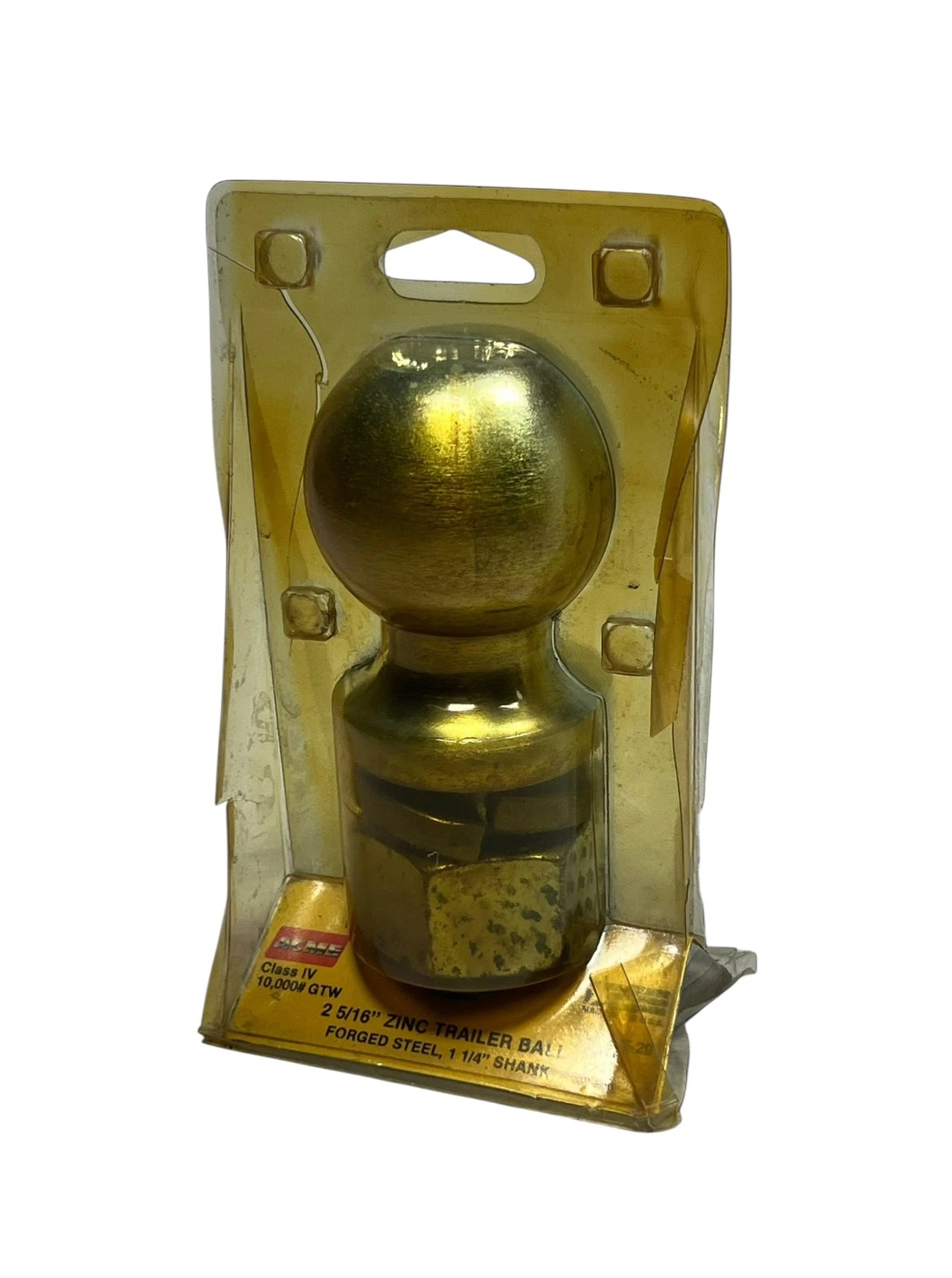 2 5/16in Zinc Trailer Ball for Acme 35-28 (Forged Steel, 1 1/4in Shank)