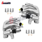 2 Rear Disc Brake Caliper with Bracket for Hyundai Accent Kia Rio (2006–2007)