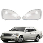 Set of 2 Front Headlight Lens Covers for Lexus LS430 (2004–2006)