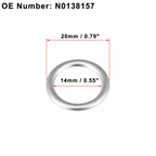 15pcs M14 N0138157 Engine Oil Crush Washer Gasket for Volkswagen Touareg (2007–2012)