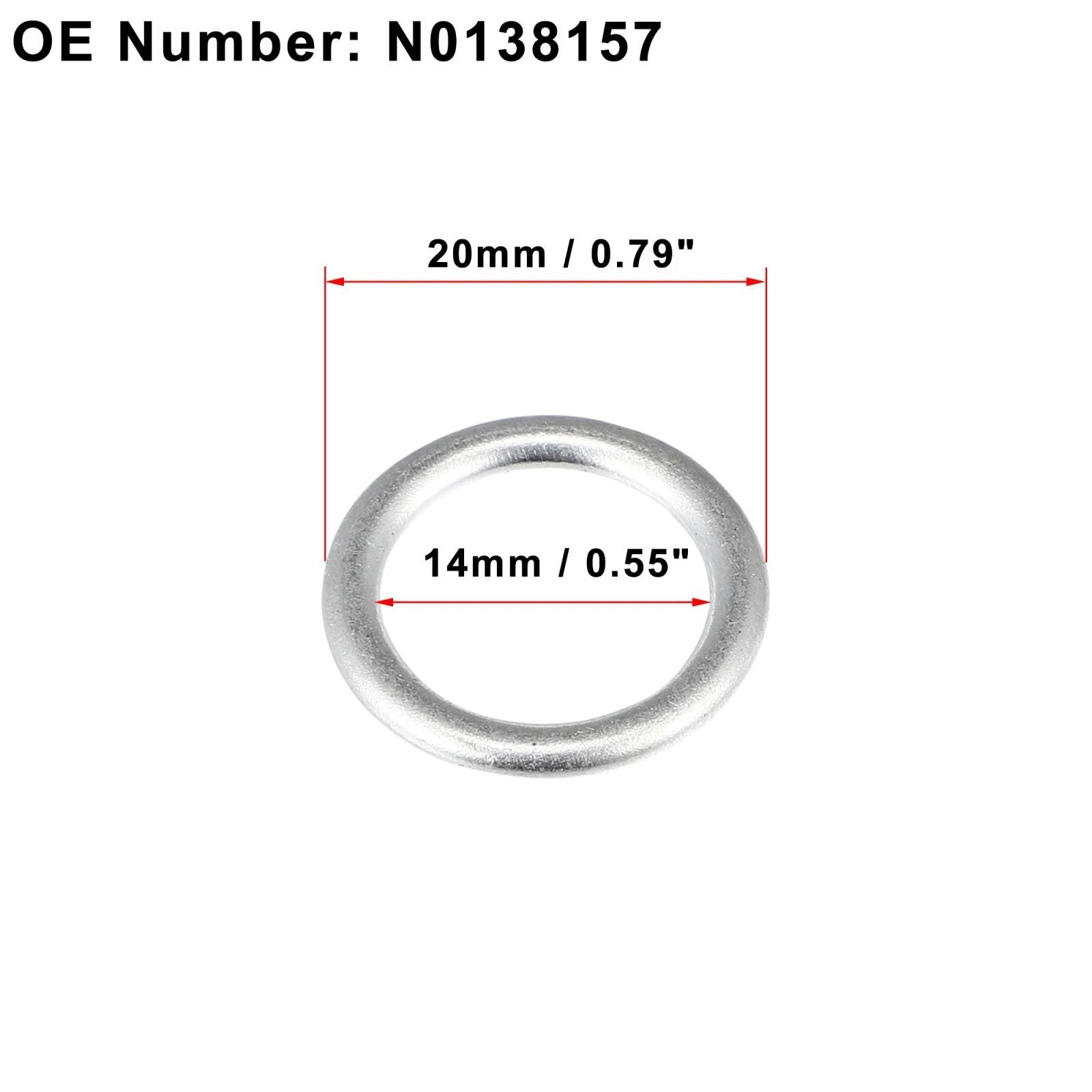 15pcs M14 N0138157 Engine Oil Crush Washer Gasket for Volkswagen Touareg (2007–2012)