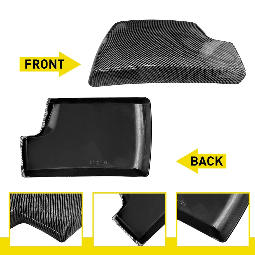 Carbon Fiber Interior Console Armrest Lid Cover Trim for BMW 3 Series (2007–2013)