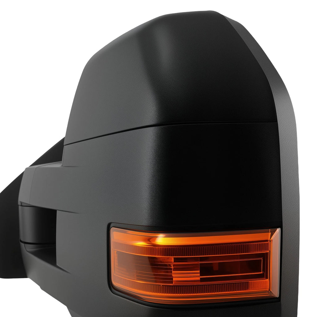 Black Power Towing Mirror with Puddle Light for Ford F-150 (2004-2014)