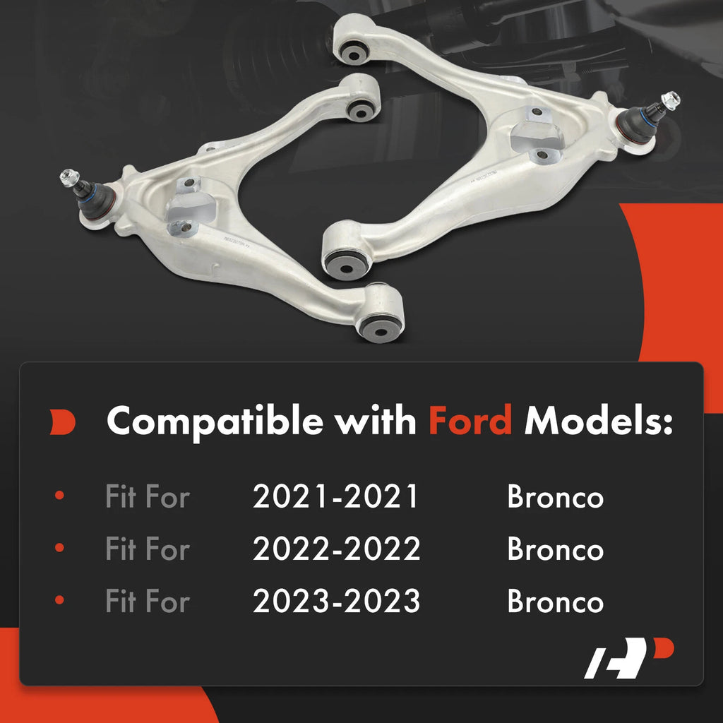 2X Front Lower Control Arm with Ball Joint for Ford Bronco (2021-2023)