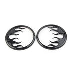 Motorcycle Front Speaker Grill Trim Covers for Harley Electra Glide (14-22)