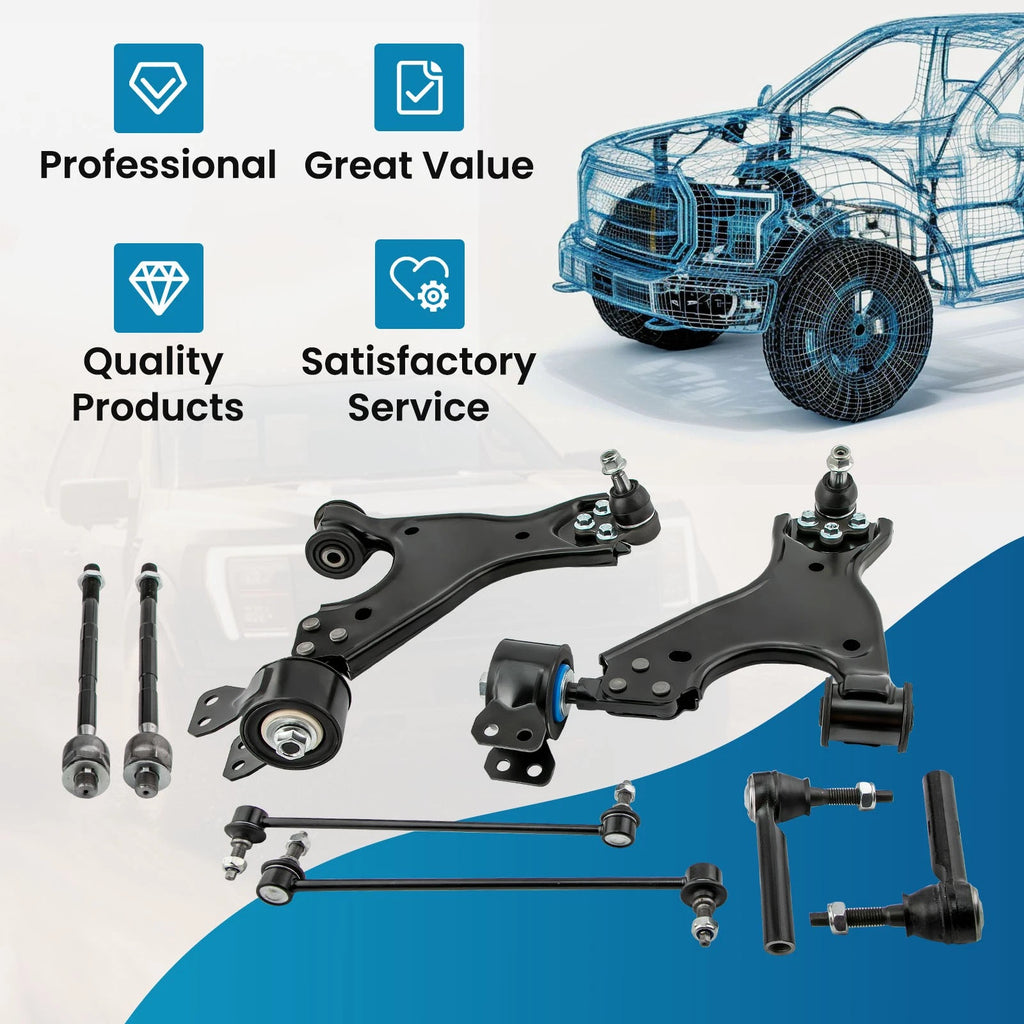8x Lower Control Arms w/Ball Joints for Buick Enclave (2008–2015)