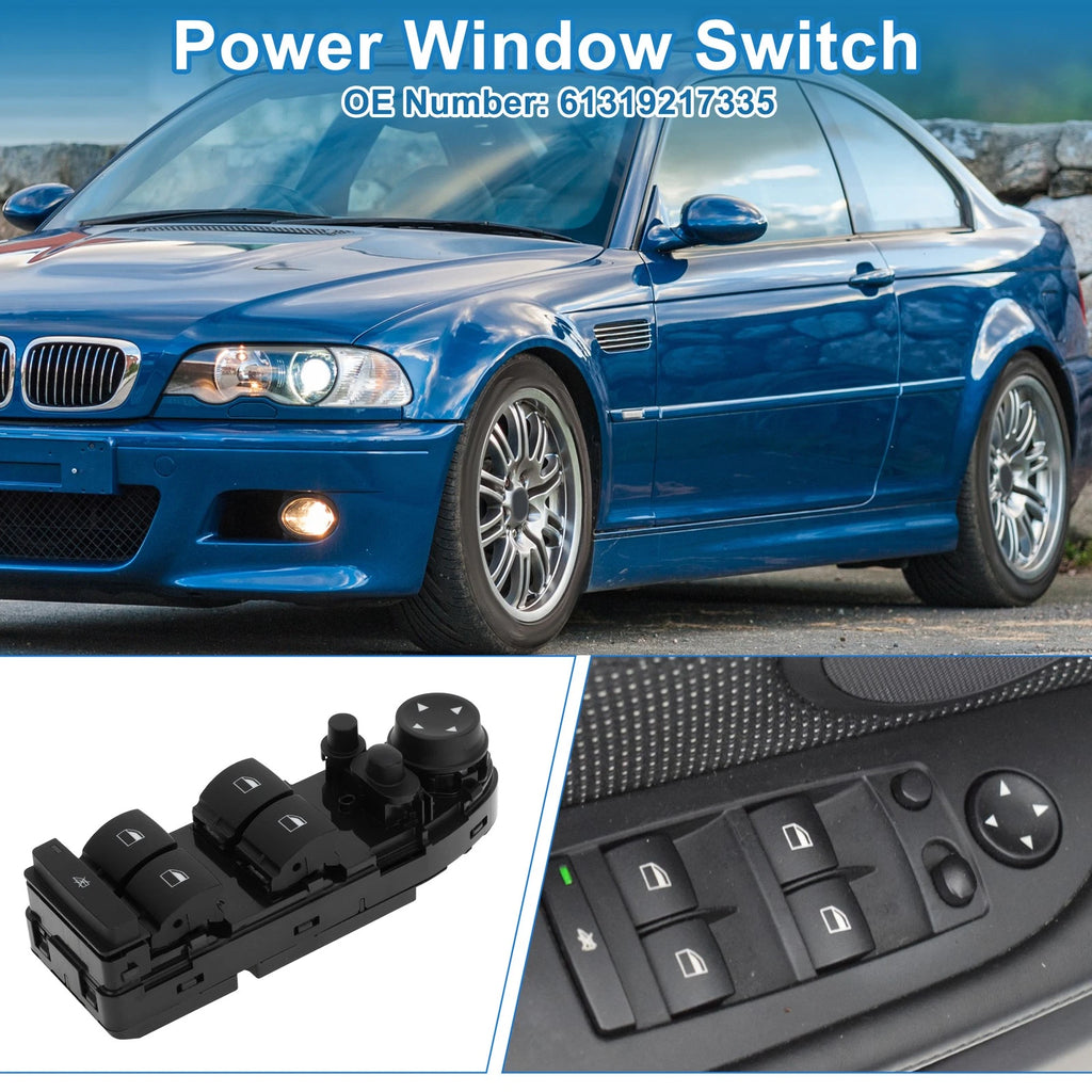 Power Window Switch for BMW 325i 325xi (2006) No. 61319217335