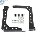 2X Black Steel Bed Stiffener Brackets with Mounting Hardware for Toyota Tacoma (2016–2023)